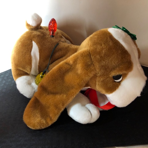 RARE PBC International Musical Beagle Puppy Dog Christmas Lights Animated 14" - Picture 8 of 13